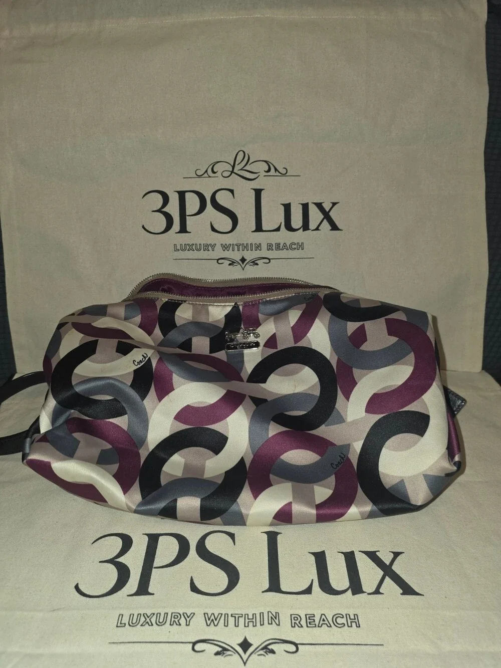 Ashley Dotted Op Art Satchel